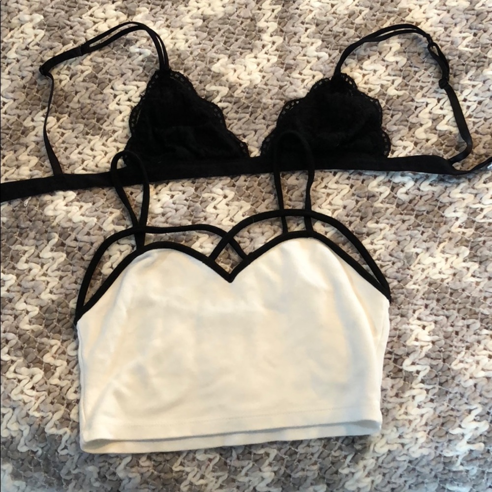set of two brandy melville bralettes